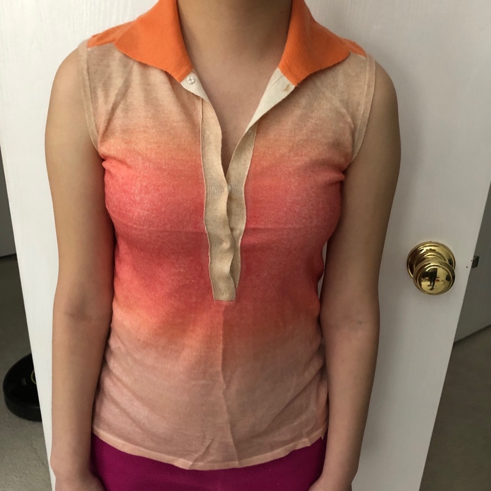 Ombre 💯 cashmere sleeveless top with bottoms